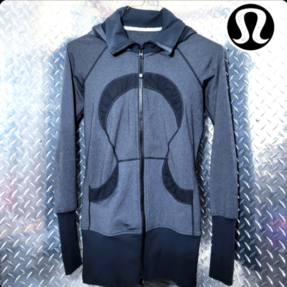 lululemon athletica Gray and Black Hoodie